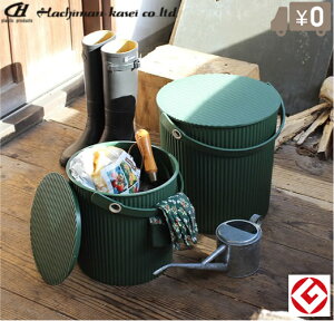 八幡化成 バケツ 4L ガーデンツールバケット おしゃれ 座れるバケツ ふた付 蓋つき 道具入れ 土作り道具 ばけつ ガーデニング用品 かわいい