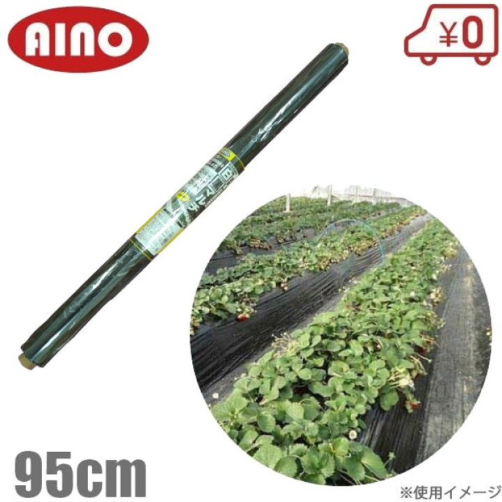 楽天市場】AINO 白黒 マルチシート 95cm×100m 厚0.025mm センター 