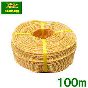 生川 ハイクレロープ KPロープ 10mm×100m 三つ打ち クレポリロープ ポリクレロープ