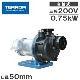 テラダポンプ セルプラモーターポンプ CMP4-50.7EN CMP4-60.7EN 0.75kw 200V 50mm 海水用ポンプ 循環ポンプ 給水ポンプ 自吸式ポンプ 2インチ
