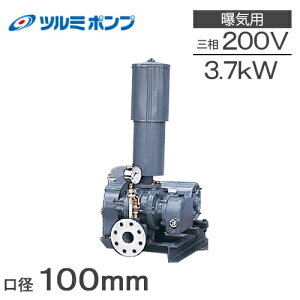 ツルミポンプ ルーツブロワー RSR-100 3.7kw 三相200V 100mm 鶴見ポンプ エアーポンプ ブロアー 曝気ブロワ エアポンプ