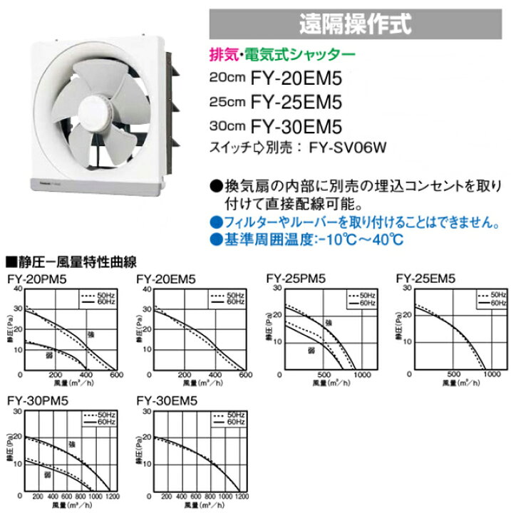 楽天市場】パナソニック キッチン 台所 換気扇 35cm FY-30EM5[台所用 
