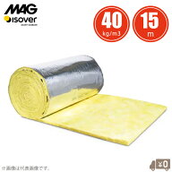 MAG アルミガラスクロス付き グラスウール マグロールALGC 40k 厚さ25mm 15m ダクト 配管保温材 配管保温…