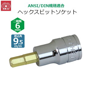 SK11 �w�b�N�X�r�b�g�\�P�b�g �����p9.5m/m ��ʕ�6mm �r�b�g�\�P�b�g SH3-06