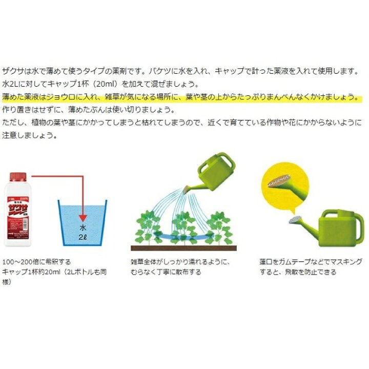 楽天市場 ザクサ液剤 除草剤 除草液 500ml 希釈タイプ 散布 噴霧 除草 グルホシネート 畑 果園 畦 水田 稲 畦畔 雑草 日陰 家庭菜園 庭 駐車場 お墓 Meiji ｓ ｓ ｎ