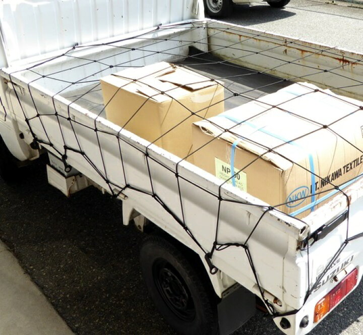 楽天市場 Aino 軽トラ用荷台ゴムネット Knn 180 軽トラック 荷台ネット トラックシート 荷台シート ゴムバンド ｓ ｓ ｎ