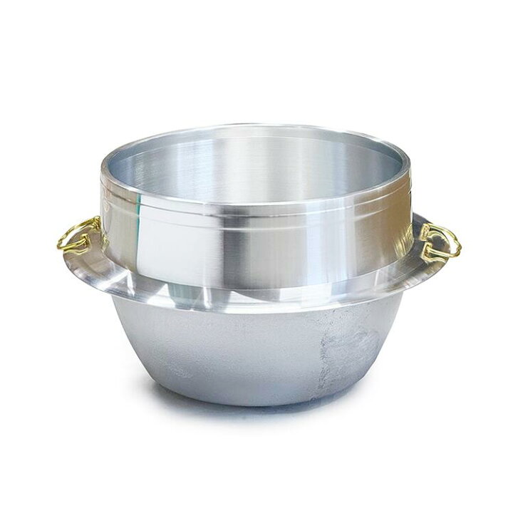 楽天市場】アルミ製 羽釜 2升4合 カン付 28cm 日本製 釜 ご飯鍋 ご飯釜 