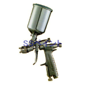 (K)アネスト岩田(イワタ)スプレーガン LPH-80-062G+PCG-2D-1 重力式 ノズル口径:0.6mm 150mlセンター塗料カップ付きセット