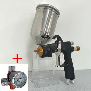 (数量限定)(K.V3.L)DEVILBISS デビルビス スプレーガン LUNA3-M44-13GK 小型 重力式 フリーアングル塗料カップ・手元圧力計付セット ノズル口径:1.3mm