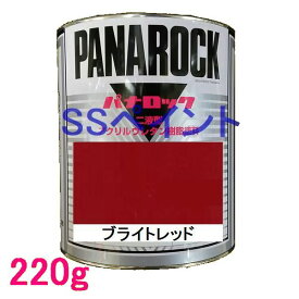 自動車塗料　ロックペイント　088-0010 パナロック　ブライトレッド　主剤　220g
