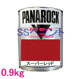 自動車塗料　ロックペイント　088-0039 パナロック　スーパーレッド　主剤　0.9kg