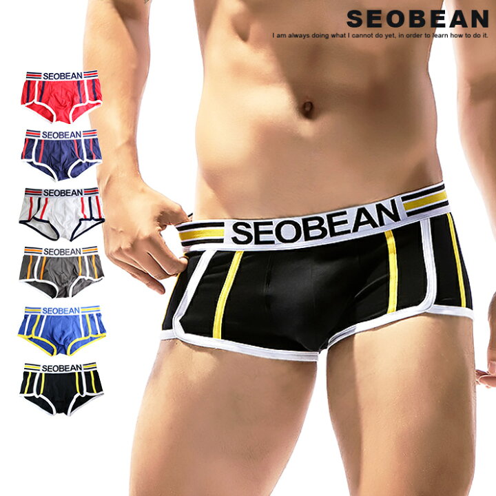 楽天市場 股間もクールビズ Seobean セビン スポーティライン ローライズボクサーパンツ M Xl ショートボクサー スーパーローライズ 股間ポケット メンズ 下着 パンツ ボクサーパンツ ギフト お洒落 男性下着 見せパン ローライズボクサー インナー So Deep楽天市場店