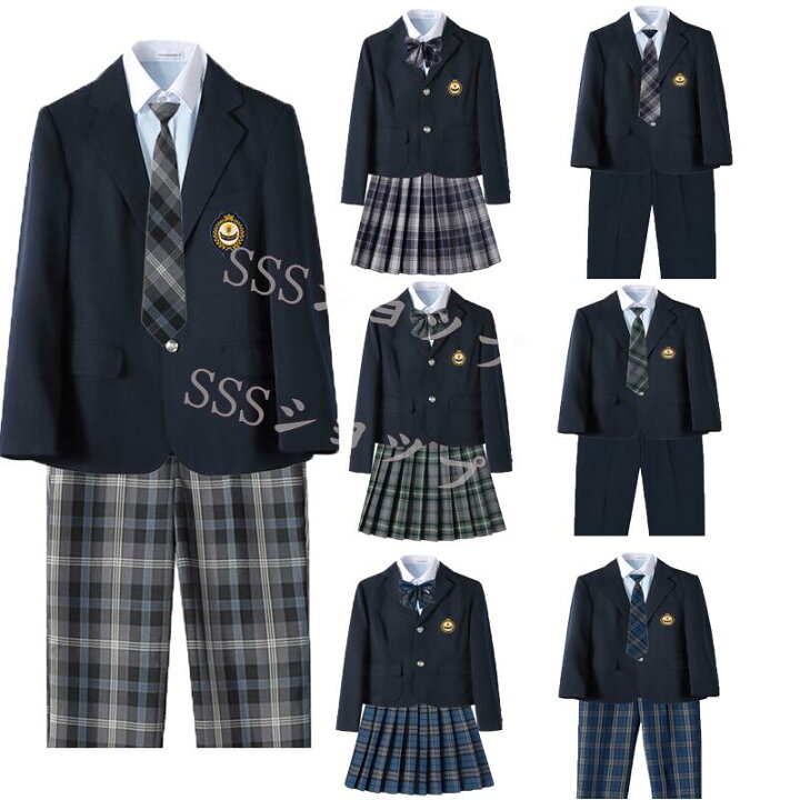 楽天市場】新色追加 jk 制服 5点セット ブレザー制服 リボン チェック  