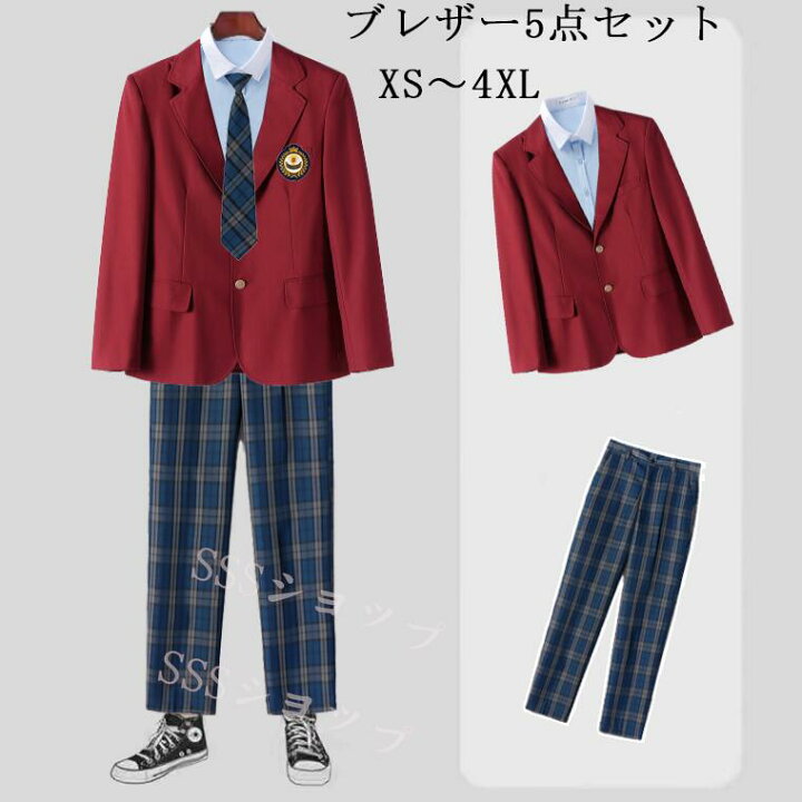 楽天市場】dk 制服 5点セット ブレザー制服男の子 入学式 スーツ 卒業 