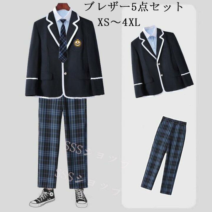 楽天市場】dk 制服 5点セット ブレザー制服男の子 入学式 スーツ 卒業 