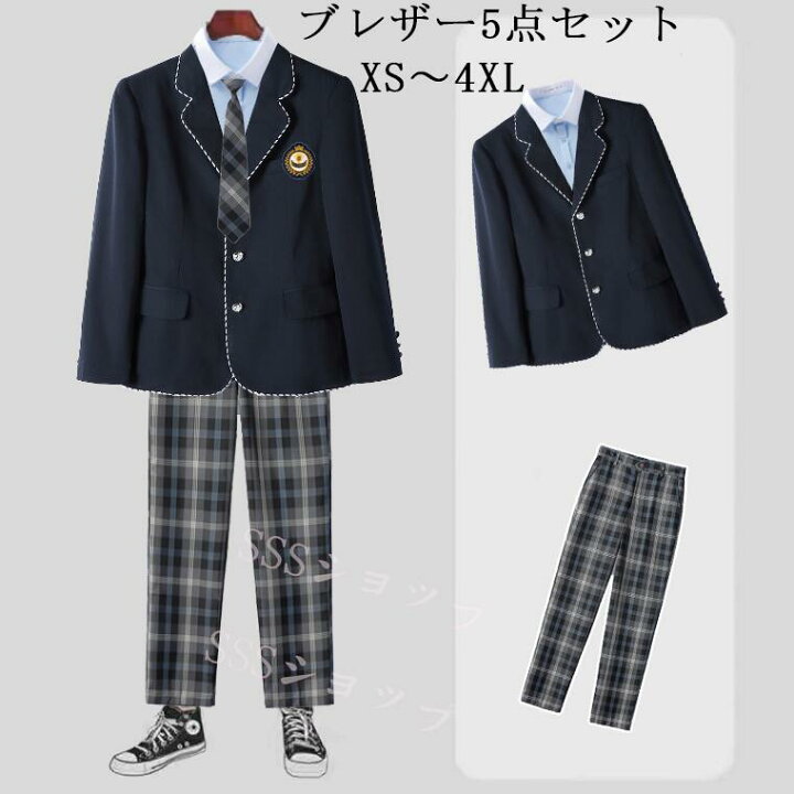楽天市場】dk 制服 5点セット ブレザー制服男の子 入学式 スーツ 卒業