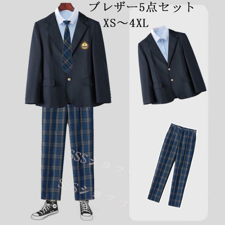楽天市場】dk 制服 5点セット ブレザー制服男の子 入学式 スーツ 卒業 