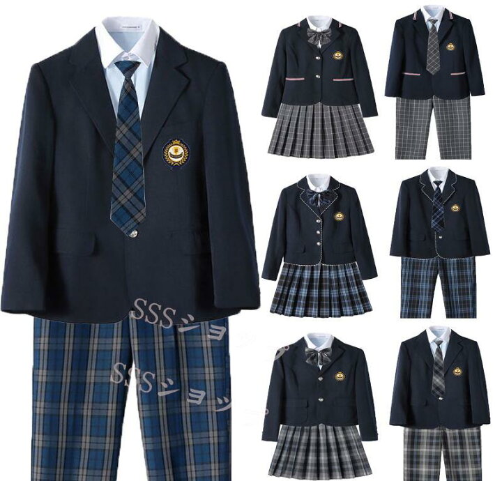 楽天市場】jk 制服 5点セット ブレザー制服 リボン チェック柄  