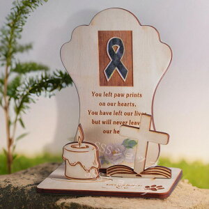 送無料 ペット供養祭壇装飾、猫犬供養墓装飾 | 木製の墓飾り,家、庭、パティオ、墓、庭のための庭の思い出の装飾 記念ギフト