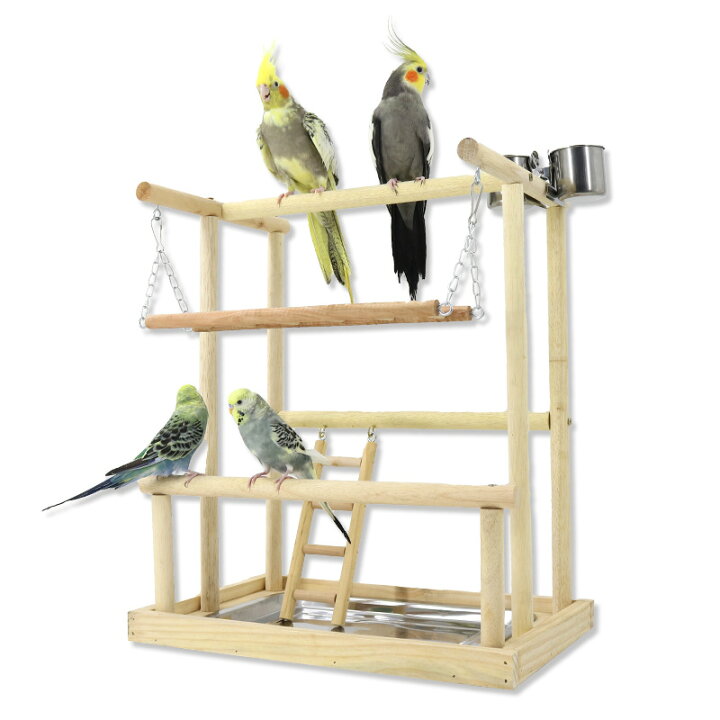 楽天市場】インコ オウム 遊び場 二層 バード アスレチック 玩具 