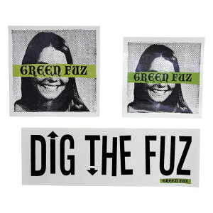 GREEN FUZ OFFICIAL STICKER ���S �X�e�b�J�[ �T�[�t �T�[�t�{�[�h �J���t�H���j�A MADE IN USA