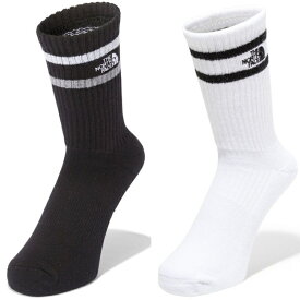 ノースフェイス 靴下 メンズ THE NORTH FACE ソックス Free Run Crew Socks ザノースフェイス フリーランクルーソックス 無地 ロゴ くつ下 SOX ハイソックス 抗菌 防臭 吸汗 速乾 トレーニング ランニング ファッション ブランド 黒 白 25 26 27 28 29cm NN82305