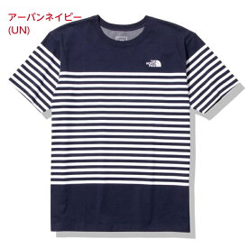 ノースフェイス ボーダー Tシャツ メンズ レディース THE NORTH FACE 半袖Tシャツ S/S Panel Border Tee ロゴ 大きいサイズ ファッション ブランド 紺 白 M L XL NT32335