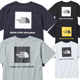 ノースフェイス Tシャツ メンズ レディース THE NORTH FACE 半袖Tシャツ S/S Back Square Logo Tee バックプリント スクエアロゴ 静電気 静電ケア リサイクル 大きいサイズ ファッション ブランド 黒 白 グレー 紺 M L XL XXL NT32350