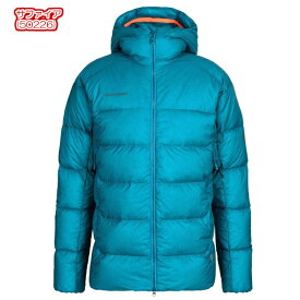 マムート ダウン ジャケット メンズ レディース MAMMUT フード ダウンジャケット Meron IN Hooded Jacket AF 軽量 撥水 防寒 防風 大きいサイズ アウトドア ブランド 青 黒 M L XL XXL 1013-00741