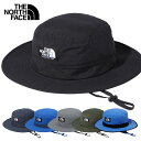 【2025 新色】ザ・ノース・フェイス ホライズンハット メンズ レディース THE NORTH FACE ノースフェイス ハット 紐付き つば広 深め Horizon Hat 撥水 無地 帽子 日除け帽子 大きいサイズ 春 夏 アウトドア 登山 おしゃれ ブランド 黒 UVケア 対策 紫外線防止 NN02336