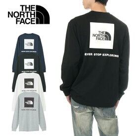 ザ・ノース・フェイス ロンT 長袖 Tシャツ バックプリント メンズ レディース THE NORTH FACE ノースフェイス ロングスリーブ バック スクエアロゴ 長袖Tシャツ 大きいサイズ ロゴ 秋 冬 静電気 静電ケア アウトドア スポーツ ブランド 正規 黒 ネイビー グレー 白 NT32442