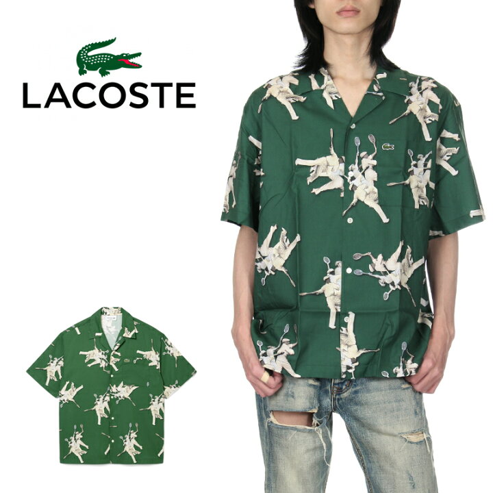 楽天市場】【セール】ラコステ オープンカラーシャツ メンズ LACOSTE 