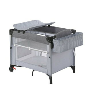 添い寝ベビーベッド 折りたたみ式 ベビーサークル兼用 キャスター付き 移動式 収納袋付き 0〜3歳対応 通気メッシュ 安全固定ベルト付き 組立簡単