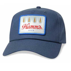 Hamm's Beer Logo Patch Blue Hat ハムズ ビール ロゴパッチ ブルー ハット キャップ アメリカ 帽子 オフィシャル ハムズビール ハムズビアー ミラービール