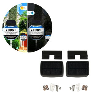 Solar Power Deck LED Light Clip 2�Z�b�g �\�[���[ �p���[ �f�b�L ���C�g LED �X�|�b�g���C�g �Z�L�����e�B�[ ���C�g �f�b�L �h�J �Ŕ� �Ɩ� �A�����J �T�C�����C�g �h�� �A�����J �A�����J�� On Yard Se