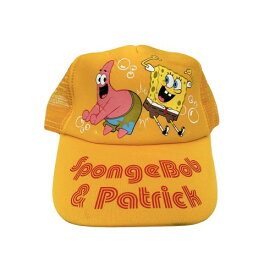 SpongeBob & Patrick Hat スポンジボブ スクエアパンツ キャップ 帽子 ハット アメリカ オレンジ キャラクター ユースサイズ スナップバック