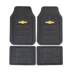 Chevrolet WEATHER PRO Floor Mats 4枚セット シボレー フロアマット ラバー フロント リア ゴム アメリカ アメ車 フロアーマット ブラック black 黒 エンブレム ロゴ カー用品 車