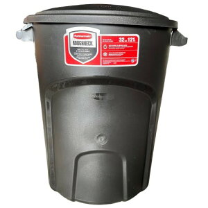 Rubbermaid ROUGHNECK 32-Gallon Trash Can Black o[Ch 32K gbV J ubN AJ ݔ oPc  