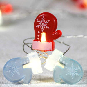 X'mas Gloves Wire String Lights 20LED C~l[V Cg d C[Cg Ɩp K[f tFA[Cg p[eB[ XgOCg K[fCg AJ O[u  Fairy Ligh