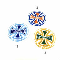 INDEPENDENT CROSS STICKER インディペンデント レッド ホワイト クロス ステッカー アメリカ アメリカン…