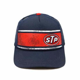 STP Distressed Trucker Hat ロゴ ハット Cap アメリカ アメ車 アメリカン キャップ メッシュキャップ トラッカー 帽子 ハット メッシュハット ベージュ ネイビー