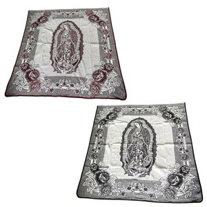 Virgen de Guadalupe Blanket 唻  OA_[y uPbg LVR LVJ O}bg}Aij lCeBu O }bg Zarape Blanket uPbg Ty Mexican Maria e[uN
