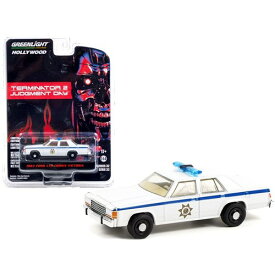1983 Ford LTD Crown Victoria Police Terminator 2 1:64 Scale Die-cast Model Greenlight 1983年 フォード ビクトリアポリス ターミネーター 1:64 スケール ダイキャスト モデル ミニカー アメリカ USA 警察 アメ車 グリーンライト