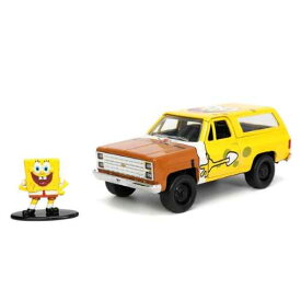 SpongeBob SquarePants & 1980 Chevy K5 Blazer 1/32 Scale Diecast Model Car スポンジボブ スクエアパンツ シェビー ブレイザー ミニカー アメリカ アメリカン カリフォルニア ダイキャスト アメ車 アニメ Jada