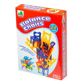 【コンパクト】Balance Chairs 24pcs バランスチェア バランス チェア 椅子 24ピース おもちゃ アメリカ ゲーム キッズ 輸入おもちゃ TOY ファミリートイ ドキドキ タワー