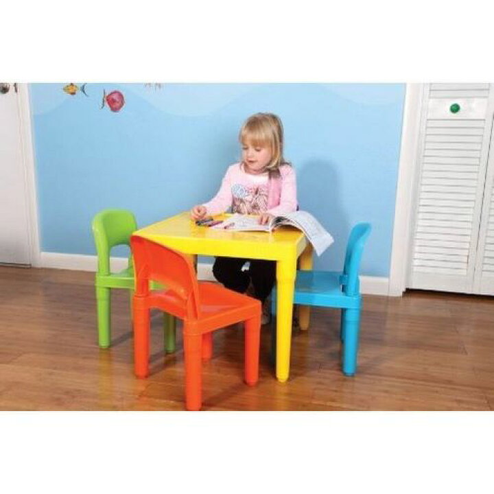 楽天市場】PLASTIC TABLE ＆ CHAIRS SET キッズ テーブル チェアー 