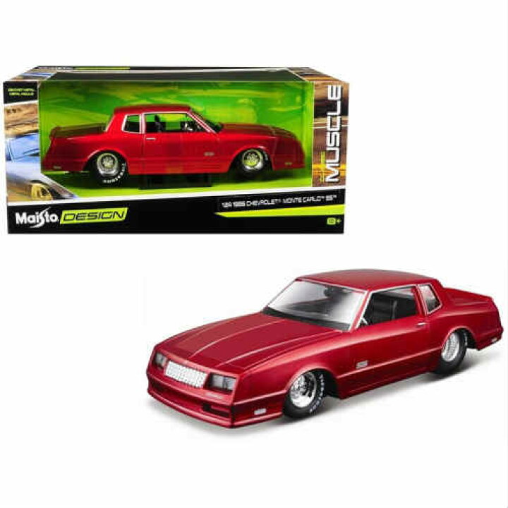 楽天市場 Maisto 1986 Chevrolet Monte Carlo Ss Candy Red 1 24 Scale Diecast Model マイスト シボレー モンテカルロ キャンディー レッド ミニカー アメリカ アメリカン カリフォルニア ダイキャスト アメ車 Stab Blue Enterprise