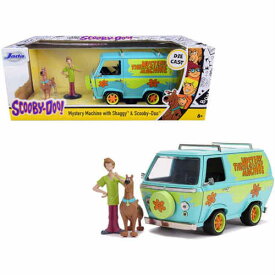 Jada The Mystery Machine with Shaggy & Scooby-Doo Figurines 1:24 Scale Diecast Model Car ミステリーマシーン シャギー スクービードゥー ミニカー アメリカ アメリカン カリフォルニア ダイキャスト アメ車 アニメ ワーナーブラザーズ ハンナバーベラ