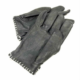 MotoStuka Shanks Gloves Coal モトストゥーカ シャンクス グローブ 石炭 レザー 革 手袋 アメリカ アメリカン バイク ハーレー ハンドメイド 手作業 ブラック Black 黒