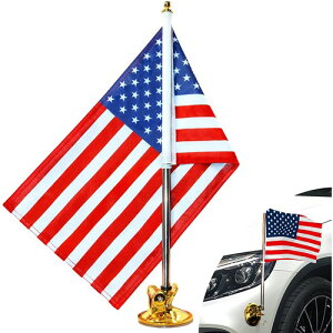 USA Car Flag & Flagpole with Air Suction Mount  J[tbO z   Cxg J[V[ V[ S[h |[ A z AJ AJ AJG AJG